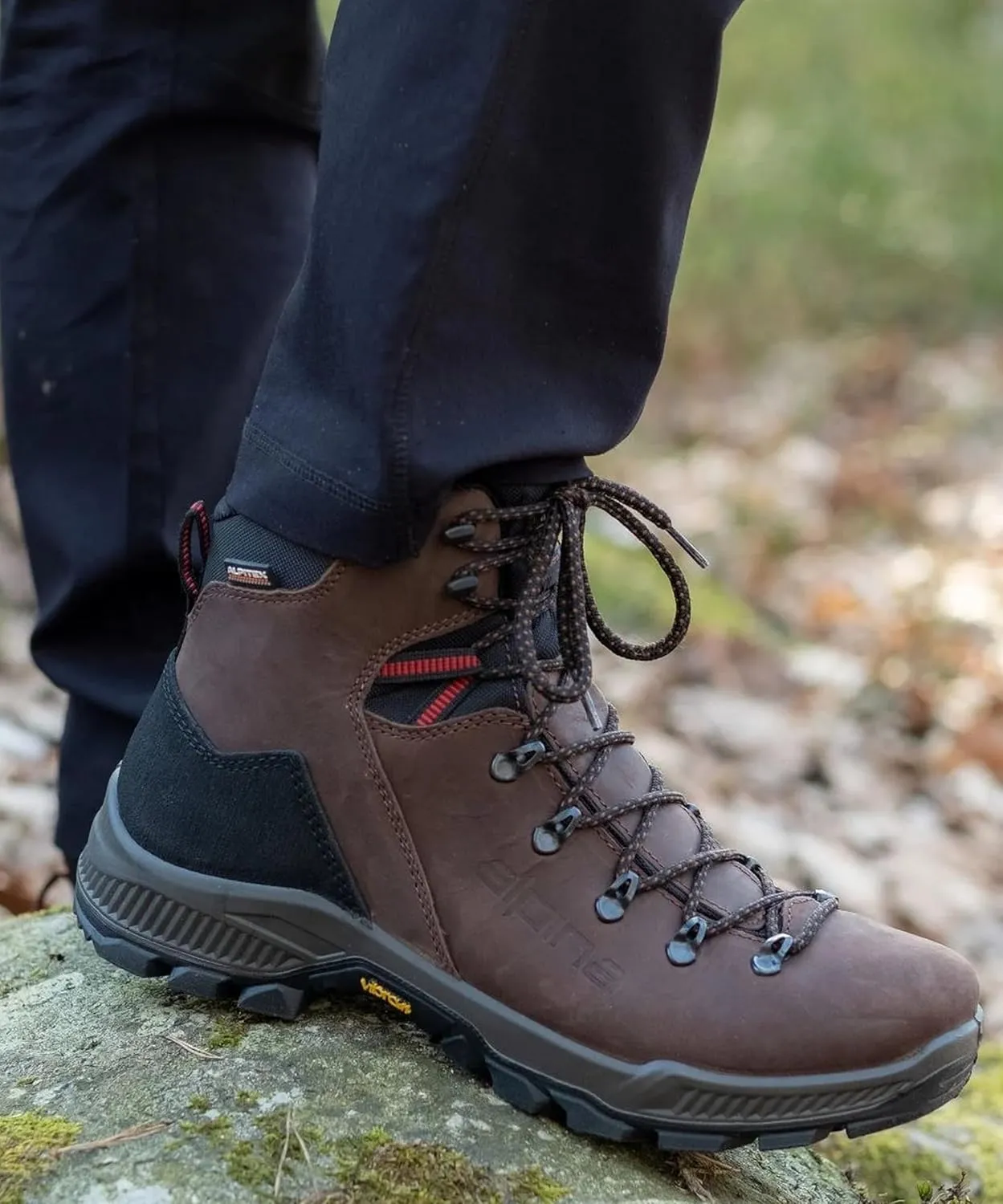 Alpina PRIMA Premium Men's Waterproof Boots | Leather Ankle High | Breathable Membrane | Vibram | All Weather Shoes | Made in Europe