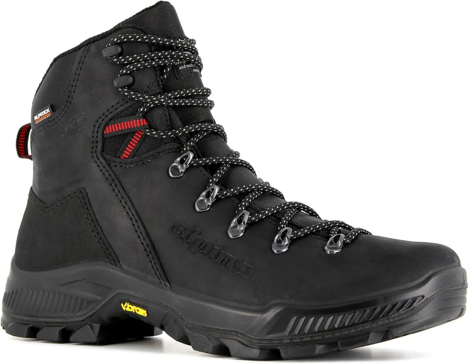 Alpina PRIMA Waterproof Hiking Work Boots | Classic Full Leather Ankle High | Breathable Membrane | Vibram | All Weather Shoes | Men's or Women's | Made in Europe