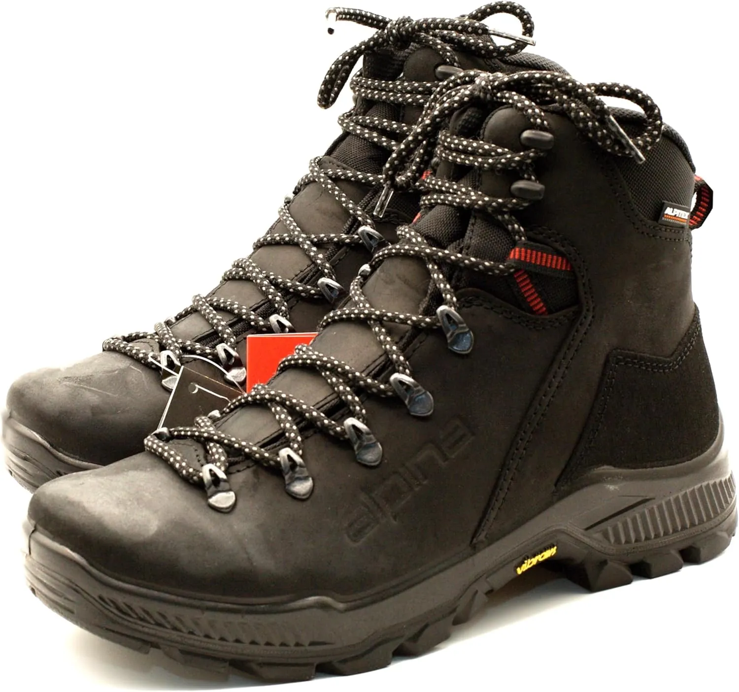 Alpina PRIMA Waterproof Hiking Work Boots | Classic Full Leather Ankle High | Breathable Membrane | Vibram | All Weather Shoes | Men's or Women's | Made in Europe