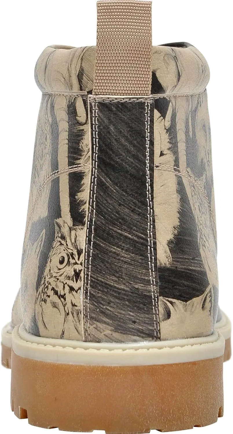 Ankle Boots for Men - Vegan Leather and Unique Design Casual Boots for Men