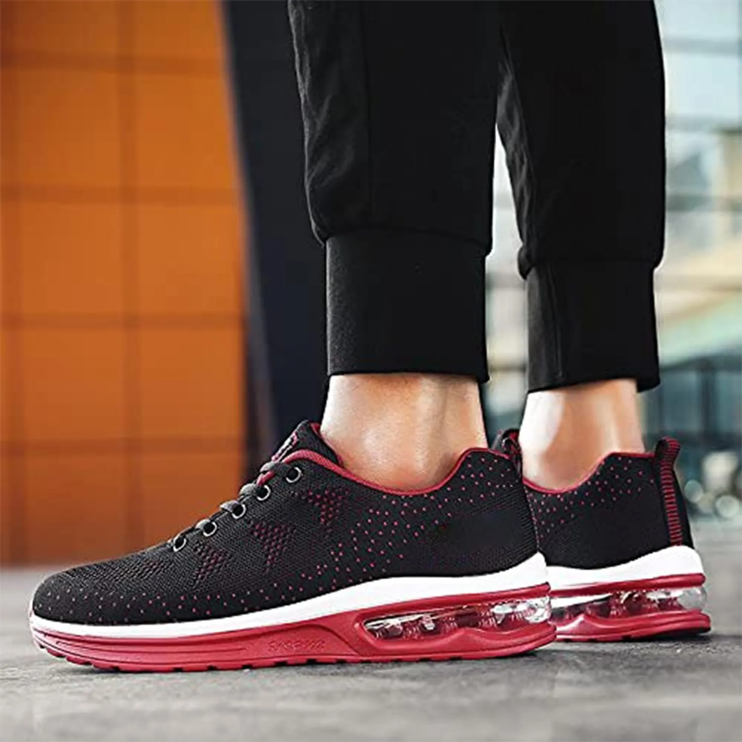 Autper Mens Air Athletic Running Shoes Sneakers Lightweight Sport Gym Jogging Walking Tennis Sneakers US 6.5-US 12.5