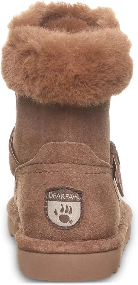 BEARPAW Tallula Youth's Classic Suede Pull On Comfortable Winter Boot