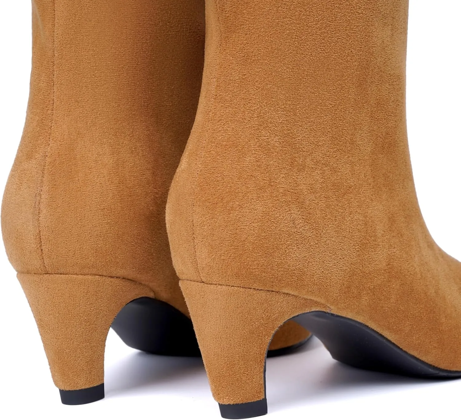 Beauty Cry Knee High Boots Women Square Toe Low Kitten Heel Tall Boots