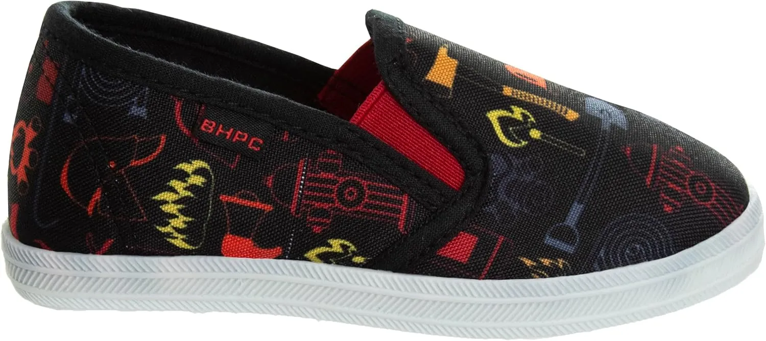 Beverly Hills Polo Club Boy's Slip-on Lace-up Canvas Sneakers Low-Top
