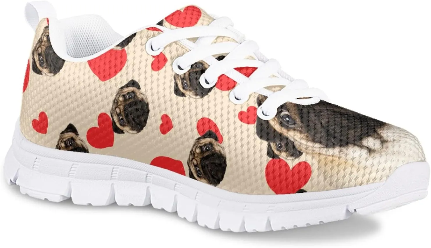 Boys and Girls Cute Cat Dog Print Running Tennis Shoes School Daily Casual Sneakers