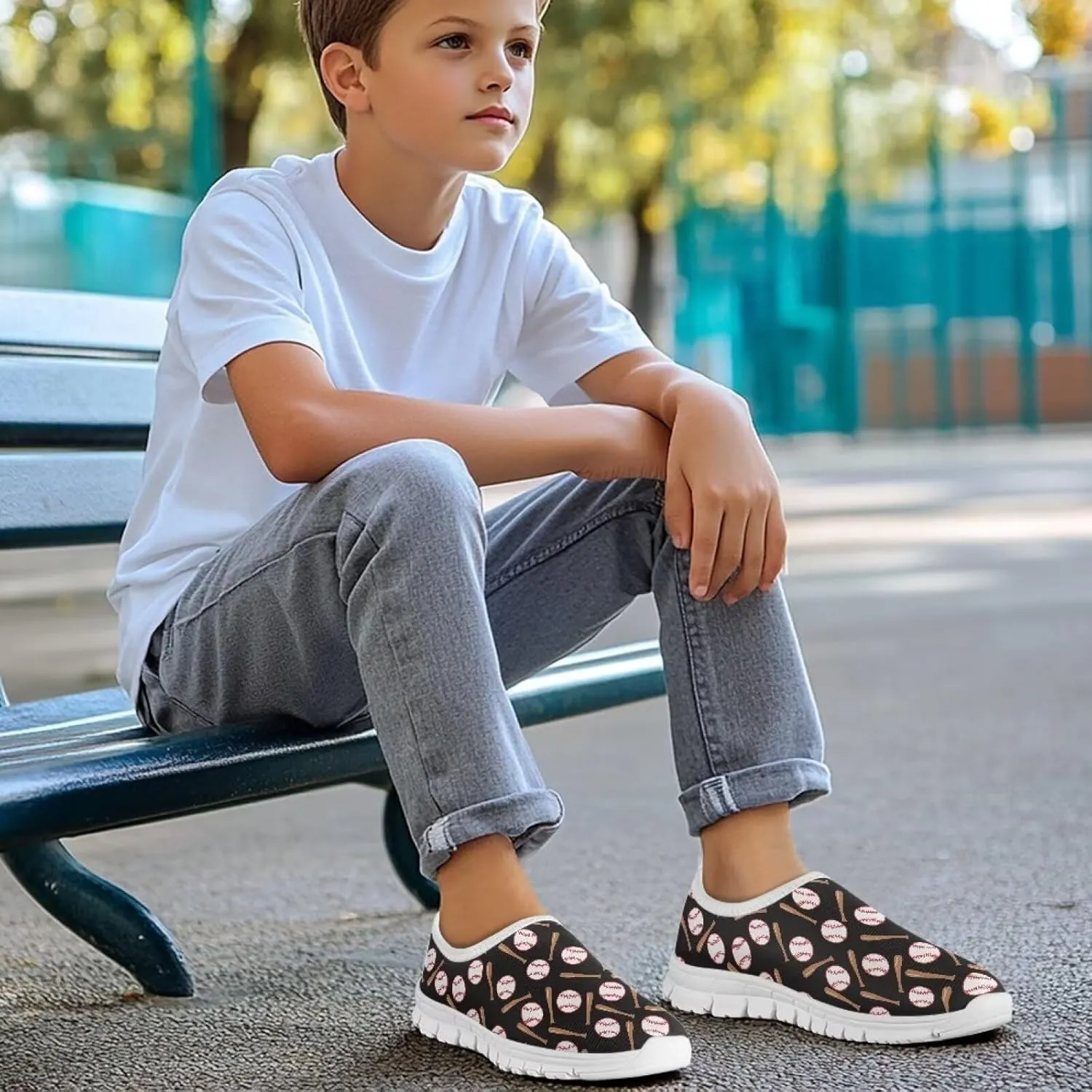 Boys Slip On Sneakers Kids Tennis Shoes Cool Running Athletic Shoes