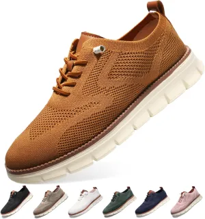 Breeze Shoes for Men,Business Casual Shoes Mens,Comfortable Breeze Urban Shoe for Men,Oxfords Mesh Dress Sneakers,Breathable Upper Wearbreeze Footwear,Lace-Up Lightweight Tennis Walking Shoe