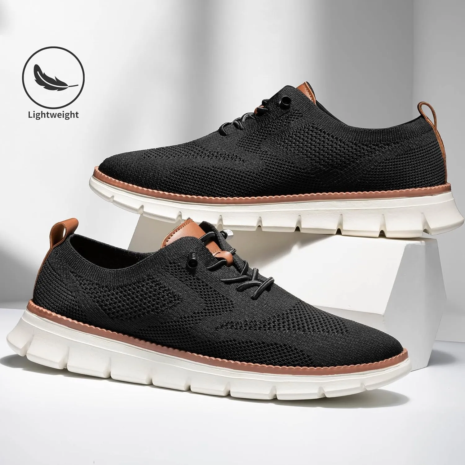 Breeze Shoes for Men,Business Casual Shoes Mens,Comfortable Breeze Urban Shoe for Men,Oxfords Mesh Dress Sneakers,Breathable Upper Wearbreeze Footwear,Lace-Up Lightweight Tennis Walking Shoe