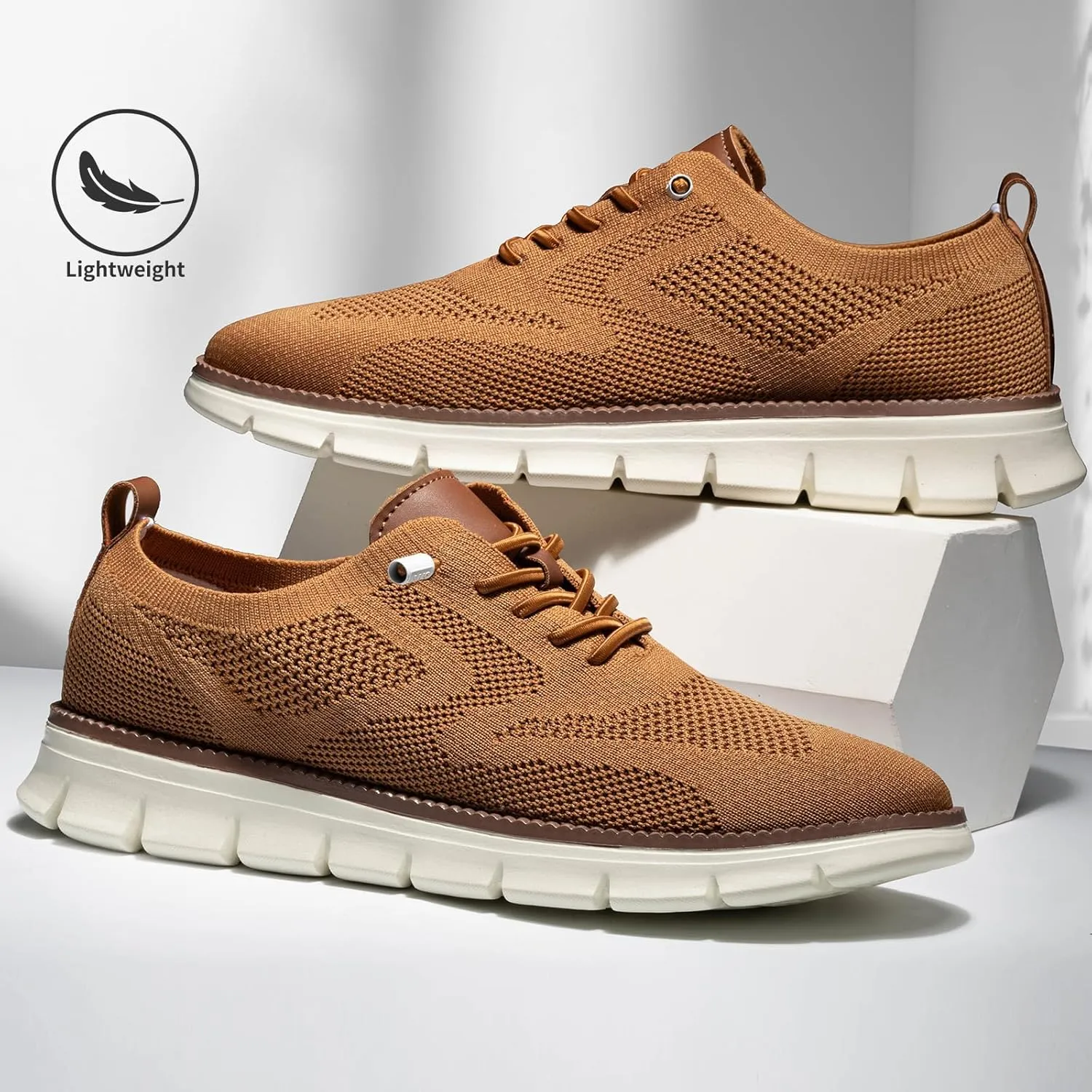 Breeze Shoes for Men,Business Casual Shoes Mens,Comfortable Breeze Urban Shoe for Men,Oxfords Mesh Dress Sneakers,Breathable Upper Wearbreeze Footwear,Lace-Up Lightweight Tennis Walking Shoe