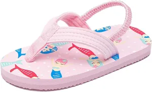 Ceruwum Toddler Girls Beach Pool Flip Flops Sandals Water Shoes