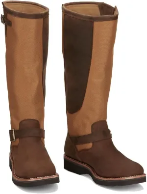 Chippewa Men's Cottonwood Hickory Brown Square Toe 17in Tall Snake Boot Brown 9 D