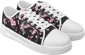 Classic Fashion Sneakers Canvas Shoes for Women Lace Up Low Top Canvas Casual Sneakers Lightweight Breathable Wide Toe Shoes