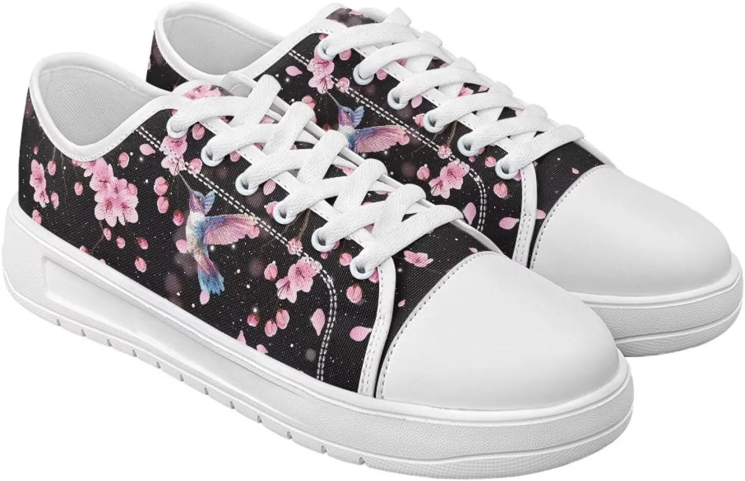 Classic Fashion Sneakers Canvas Shoes for Women Lace Up Low Top Canvas Casual Sneakers Lightweight Breathable Wide Toe Shoes