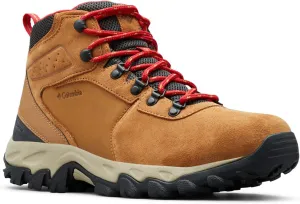 Columbia Men's Newton Ridge Plus II Suede Waterproof, 2024 Elk/Mountain Red, 16