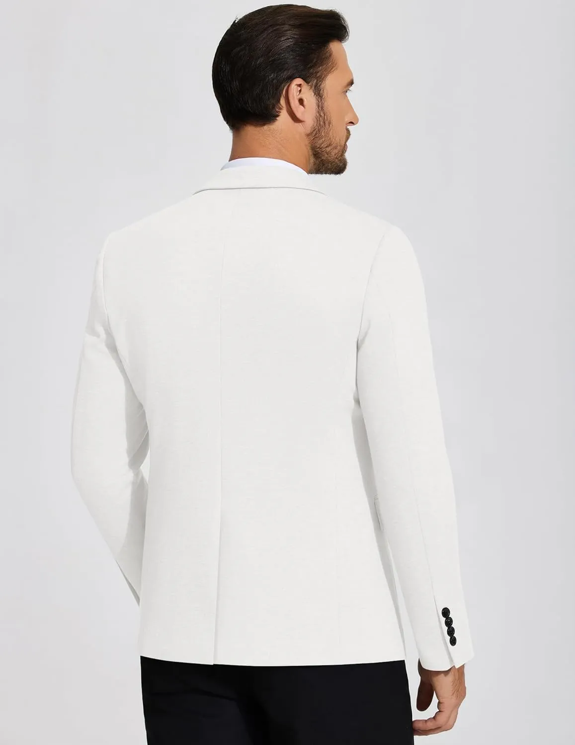 COOFANDY Mens Casual Blazer Knit Sport Coat Lightweight Two Button Suit Jacket