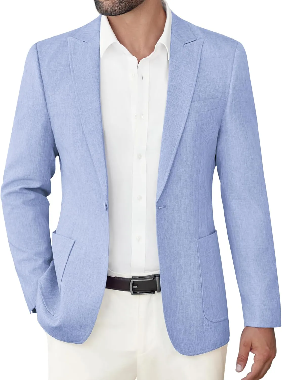 COOFANDY Men's Casual Blazer Suit Jackets Slim Fit One Button Sports Coat with Pockets