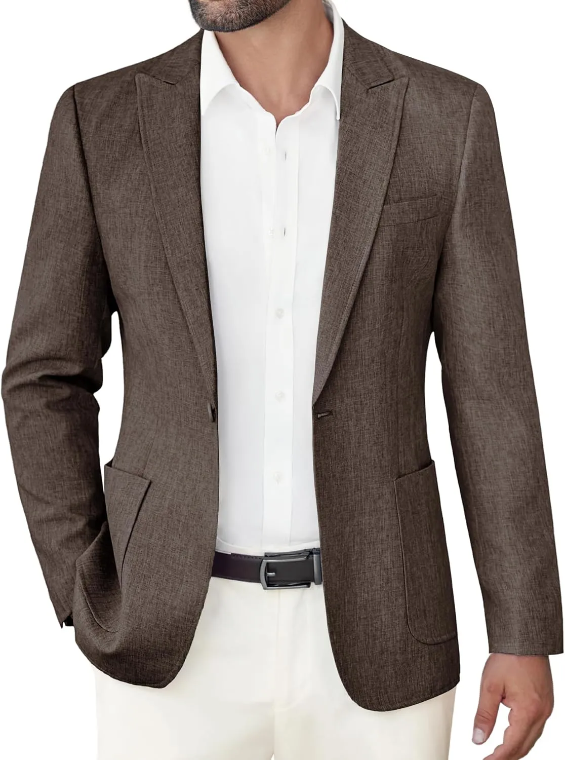 COOFANDY Men's Casual Blazer Suit Jackets Slim Fit One Button Sports Coat with Pockets