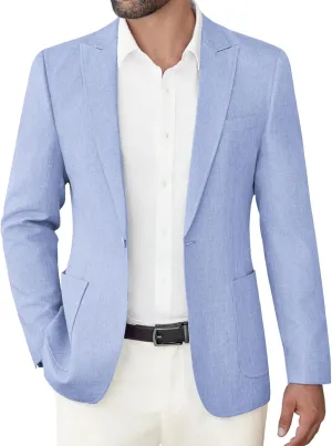 COOFANDY Men's Casual Blazer Suit Jackets Slim Fit One Button Sports Coat with Pockets