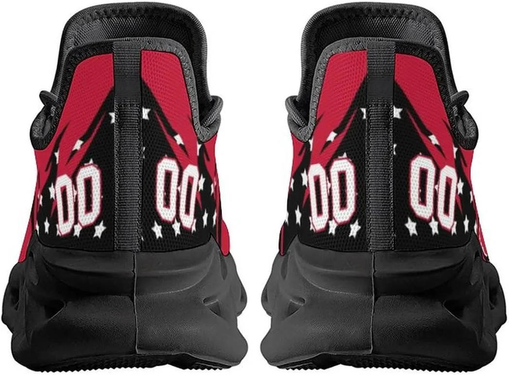 Custom Hockey Sneakers Personalized Breathable Fans Gifts Add Name & Number Workout Athletic Gym Slip-on Shoes for Men Women