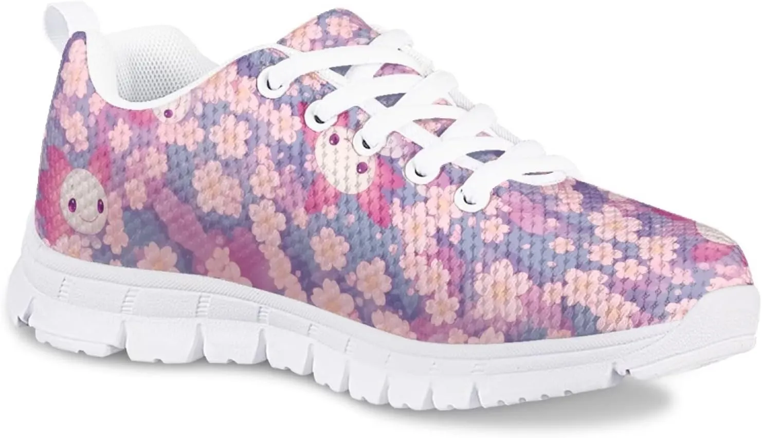 Cute Axolotl Girls Running Shoes Trendy Sneakers for Kids Athletic Shoes