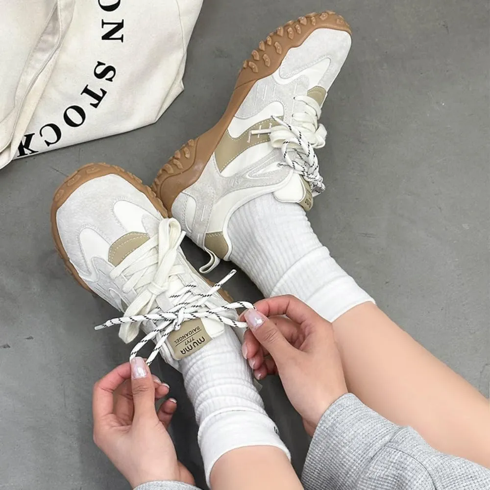 Cutecore Dad Shoes for Women Casual Tennis Gym Fitness Outdoor Hiking Kawaii Sneakers Comfortable Chunky Platform Y2K Retro Trendy Preppy Back to School Gift for Girls Granddaughter in Campus