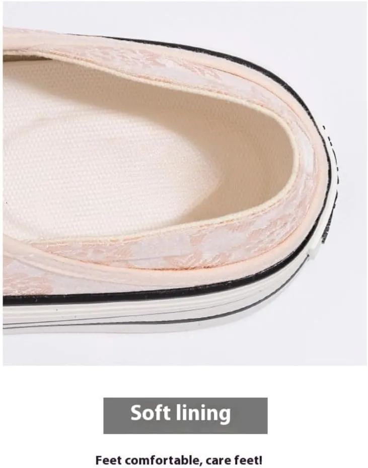 Cutecore Shoes Kawaii Canvas Sneakers Casual Tennis Gym Fitness Outdoor Hiking Comfortable Chunky Platform for Women Y2K Trendy Preppy Back to School Gift for Girls Granddaughter in Campus