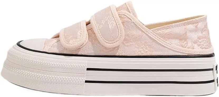 Cutecore Shoes Kawaii Canvas Sneakers Casual Tennis Gym Fitness Outdoor Hiking Comfortable Chunky Platform for Women Y2K Trendy Preppy Back to School Gift for Girls Granddaughter in Campus