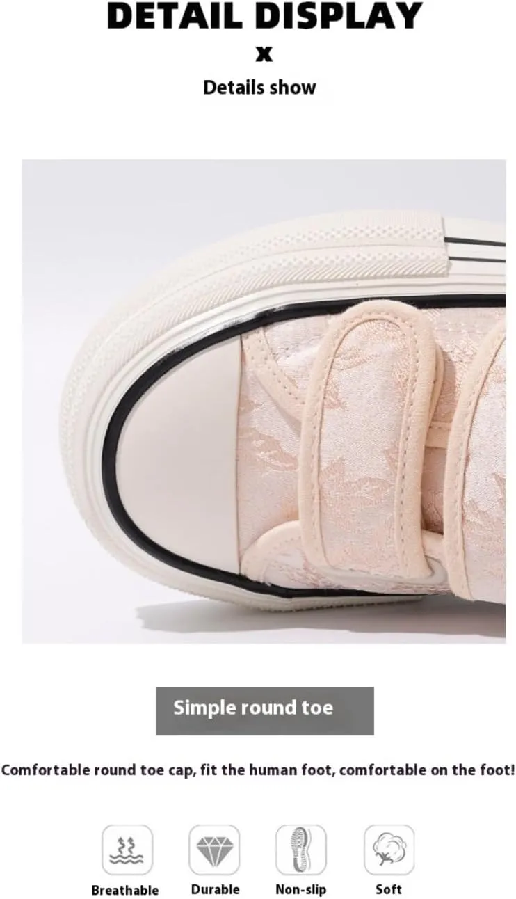 Cutecore Shoes Kawaii Canvas Sneakers Casual Tennis Gym Fitness Outdoor Hiking Comfortable Chunky Platform for Women Y2K Trendy Preppy Back to School Gift for Girls Granddaughter in Campus