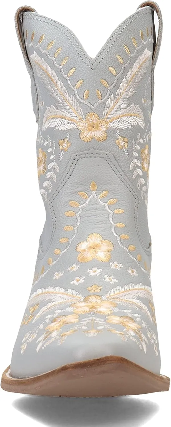 Dingo Women's Primrose Embroidered Floral Snip Toe Fashion Boot