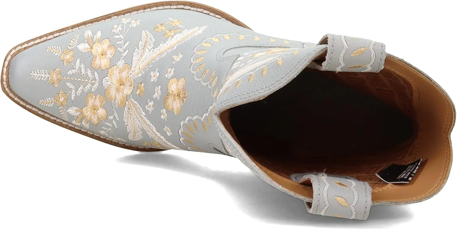 Dingo Women's Primrose Embroidered Floral Snip Toe Fashion Boot