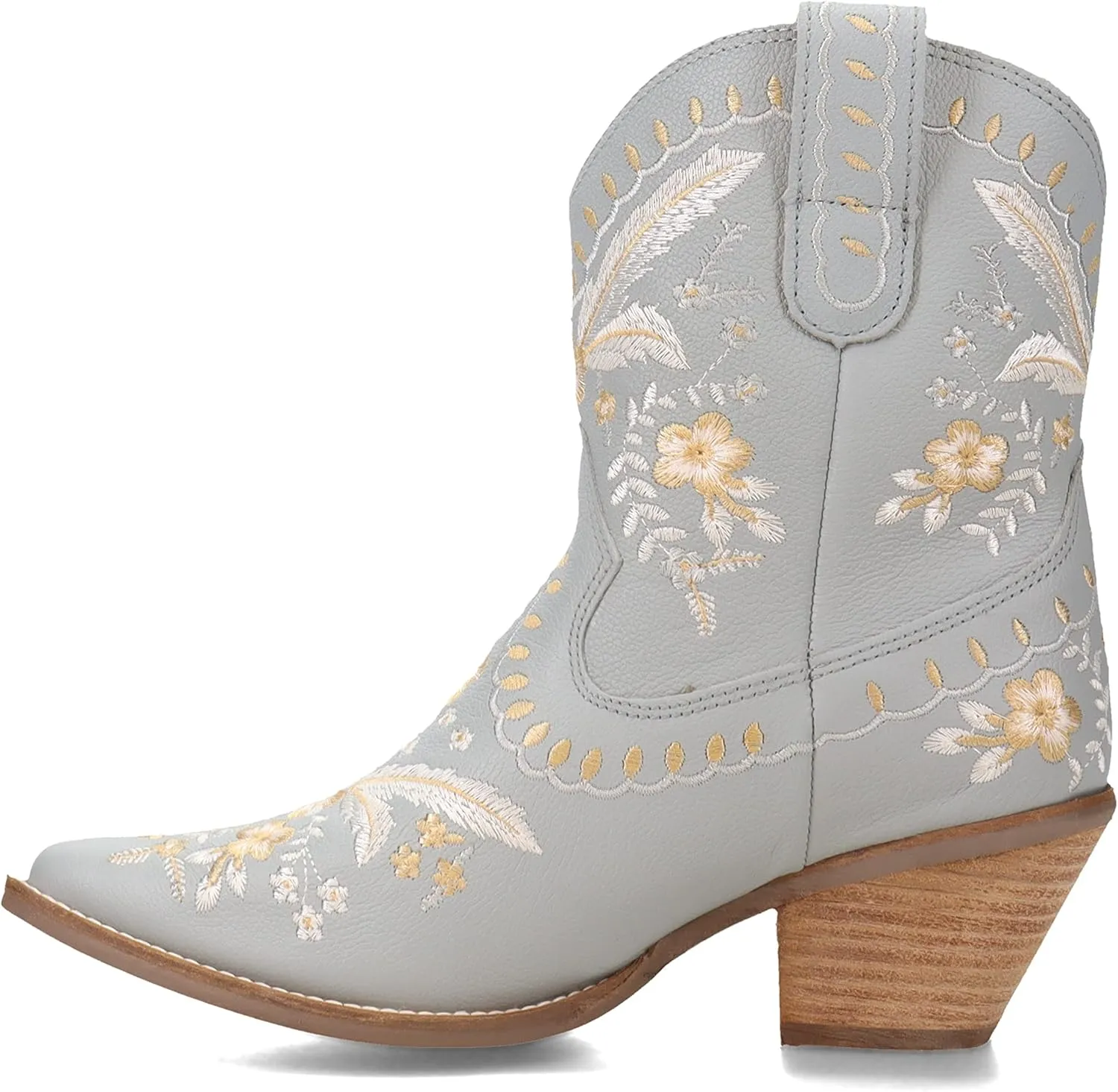 Dingo Women's Primrose Embroidered Floral Snip Toe Fashion Boot