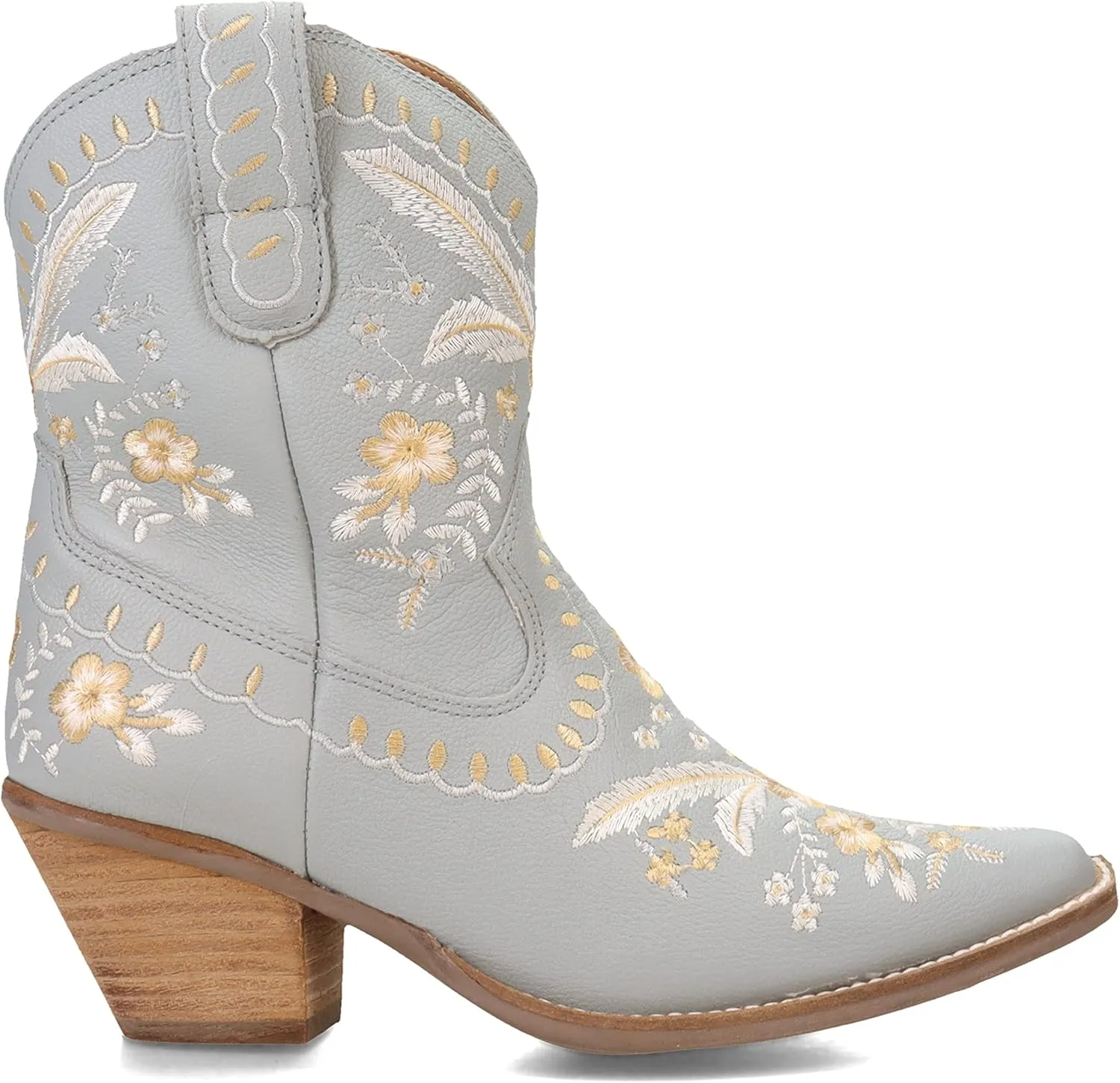 Dingo Women's Primrose Embroidered Floral Snip Toe Fashion Boot