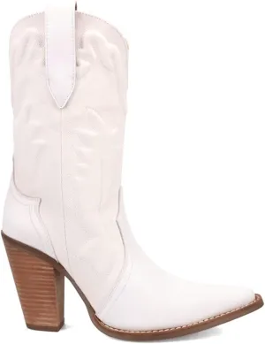 Dingo Womens Tipsy Pointed Toe Casual Boots Mid Calf High Heel 3" & Up - Black