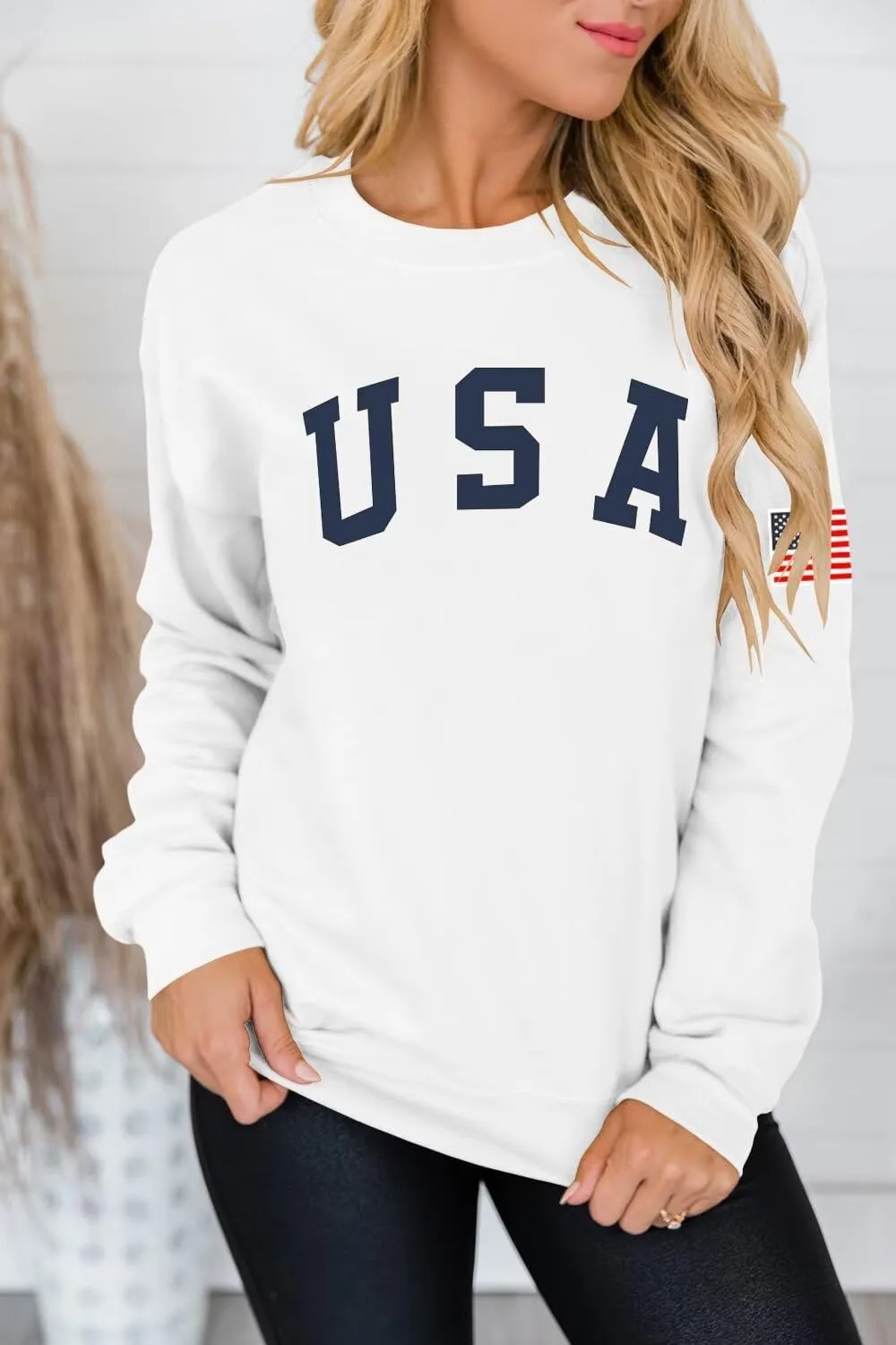 Dressmine Womens Casual Long Sleeve Graphic Tee Shirts Crew Neck Sweatshirts Pullover Tops for Women