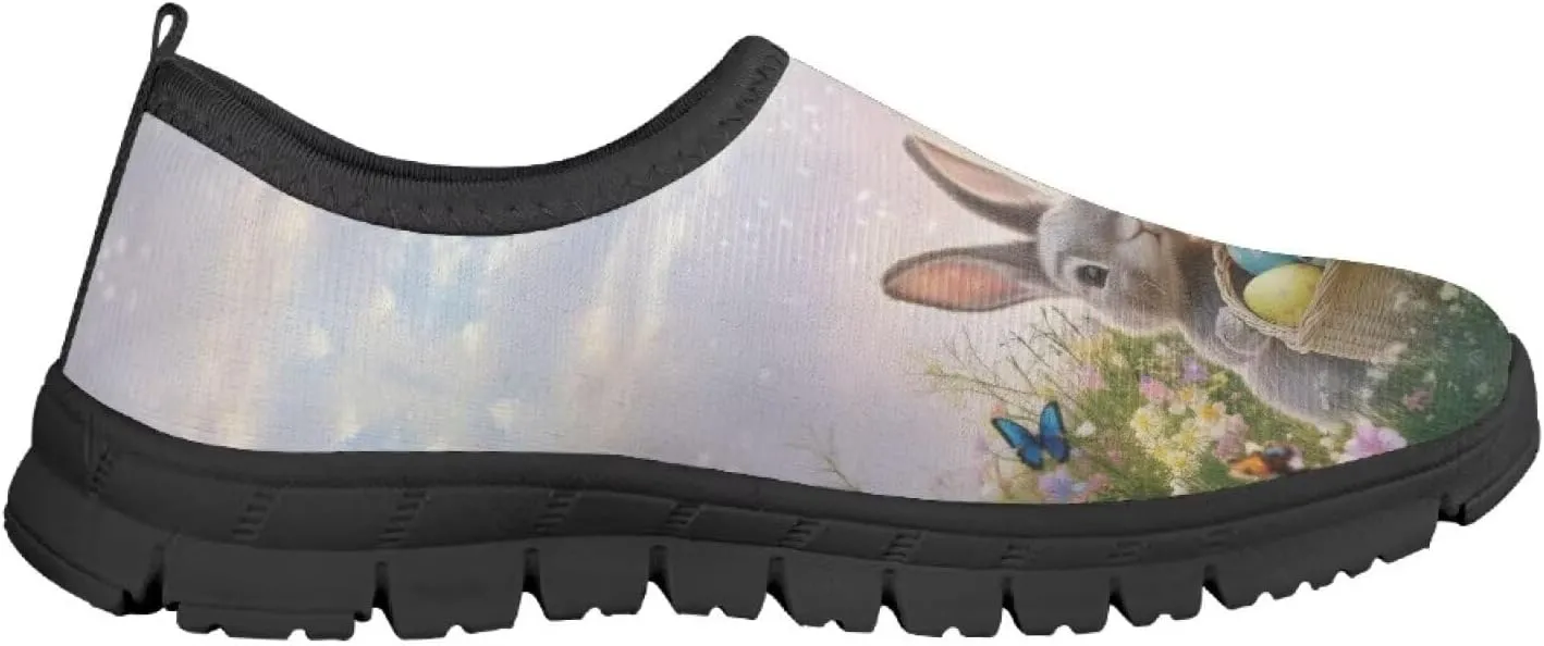 Easter Shoes for Girls Holiday Casual Shoes Trendy Kids Slip On Sneakers