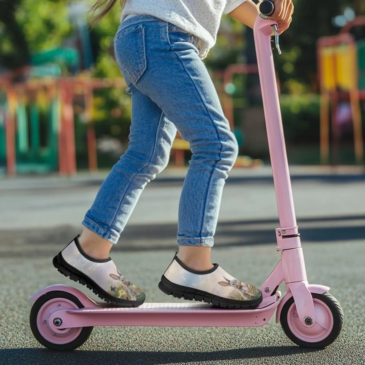 Easter Shoes for Girls Holiday Casual Shoes Trendy Kids Slip On Sneakers
