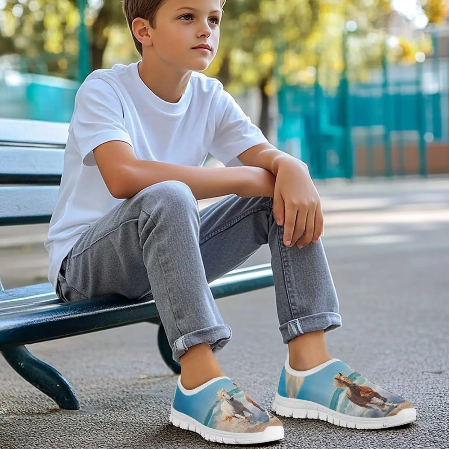Eater Shoes Boys Running Shoes Trendy Slip On Shoes Holiday Casual Shoes