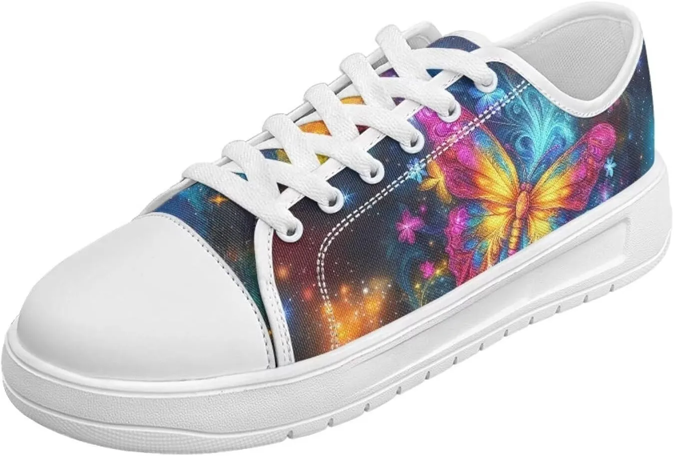 Fashion Sneakers for Women Lace up Memory Foam Insole and Non-Slip Womens Shoes Dressy Casual Spring Shoes