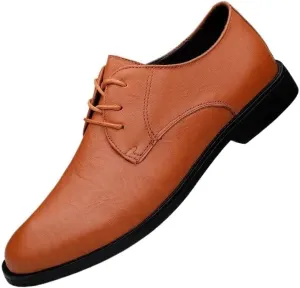 Fashionable Men Casual Lace-up Flats Classic Vintage Brogue Dress Oxford Shoes Low Top Non Slip Loafers