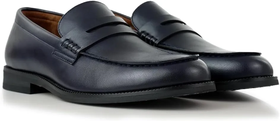 Ferro Aldo Dylan MFA19671 Classic Moc-Toe Penny Loafers for Men