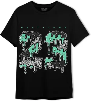 Generic 23 Drippin Unisex Shirt Matching AJ 3s Green Glow, Urban Clothing, Black, White