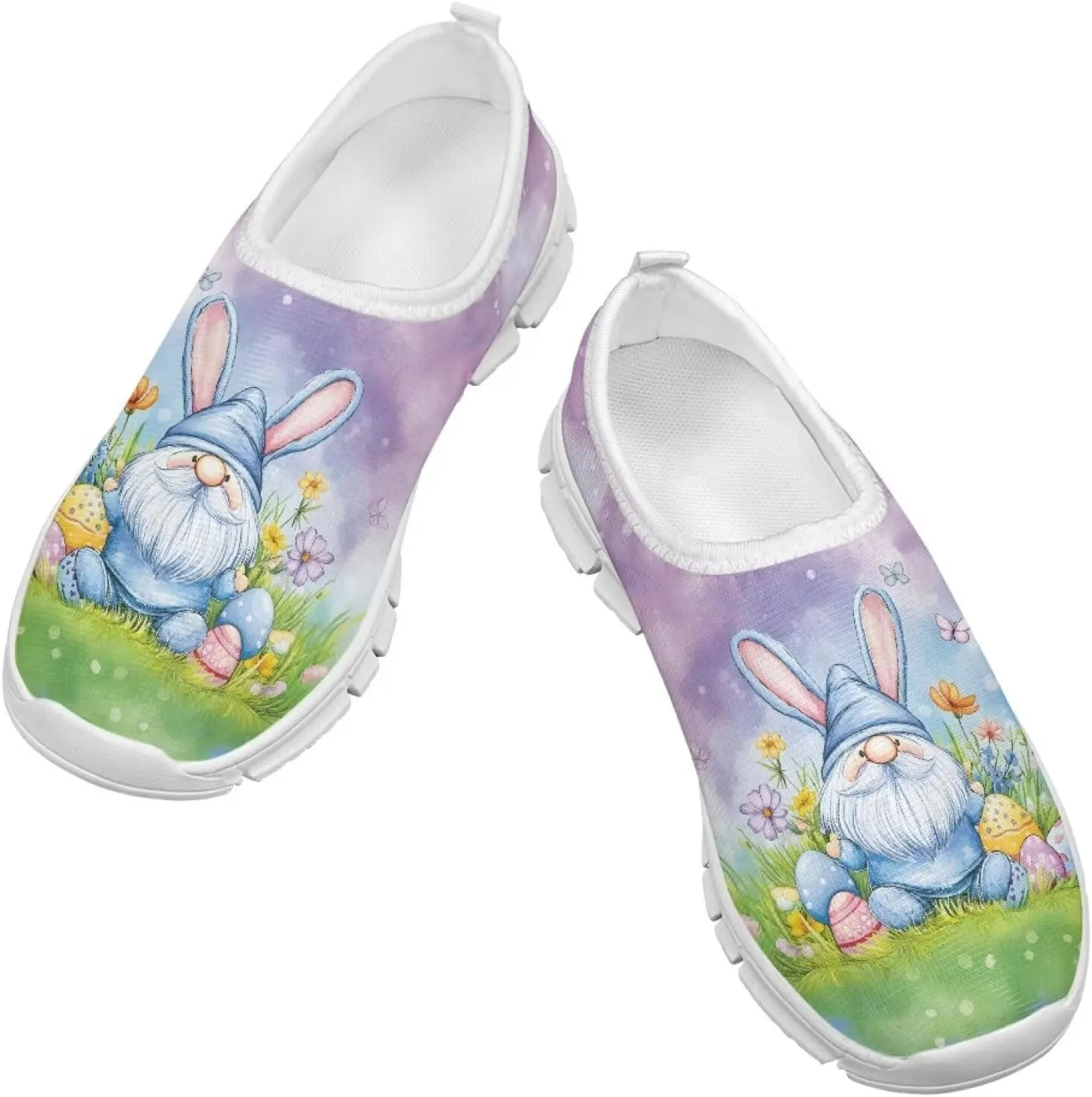 Girls Eater Bunny Shoes Cute Kids Running Shoes Trendy Slip On Sneakers