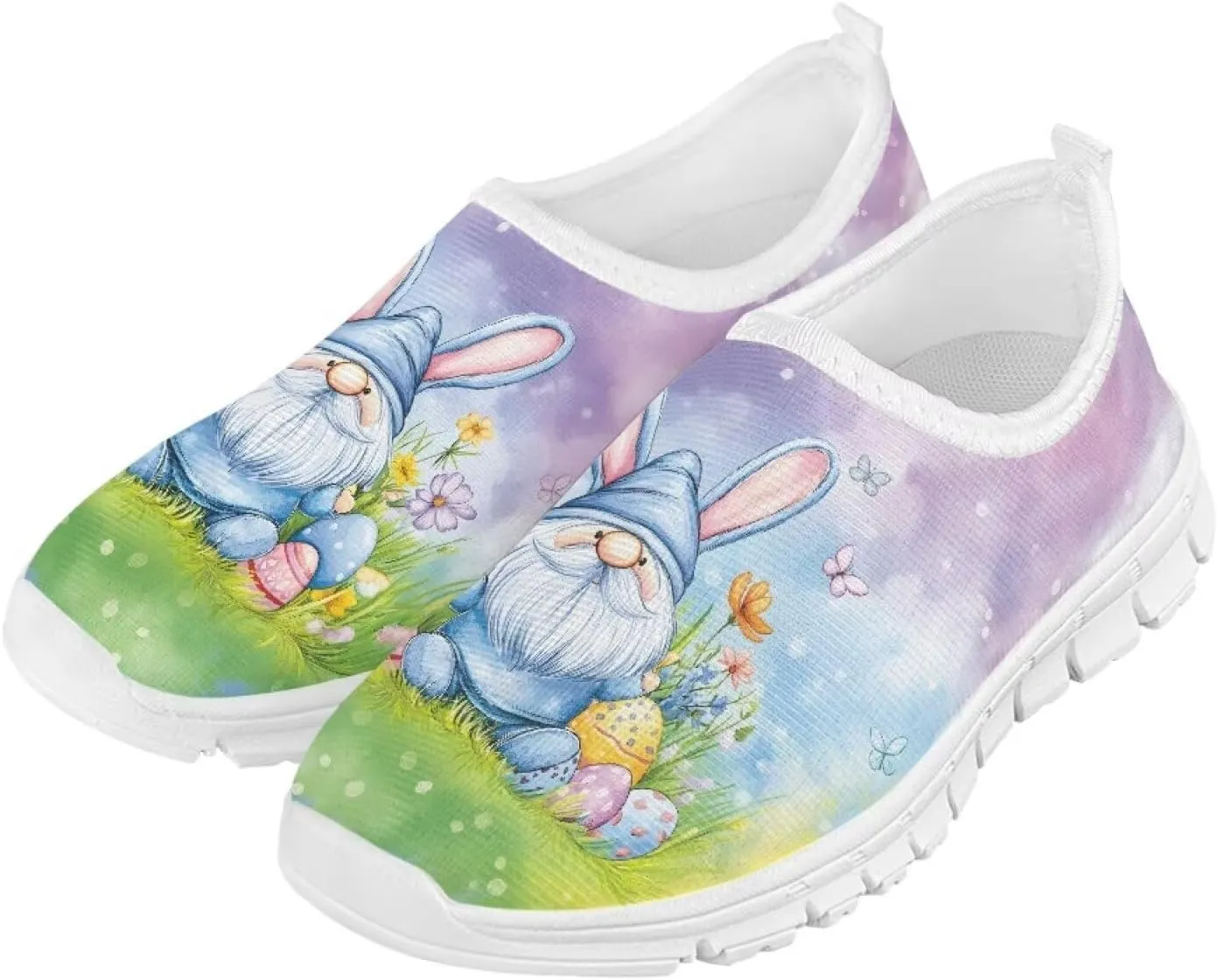 Girls Eater Bunny Shoes Cute Kids Running Shoes Trendy Slip On Sneakers