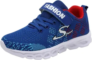 Girls Running Shoes Comfort School Sneakers Jogging Running Sneakers Running Tennis Falt Walking Football Sports Kids Mesh Preppy Style Children Indoor Outdoor Gym for Boys Workout Comfy