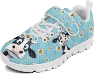 Girls Tennis Shoes Kids School Sneakers Trendy Running Athletic Shoes
