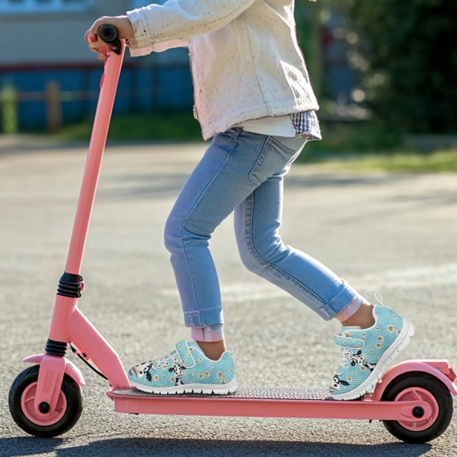 Girls Tennis Shoes Kids School Sneakers Trendy Running Athletic Shoes