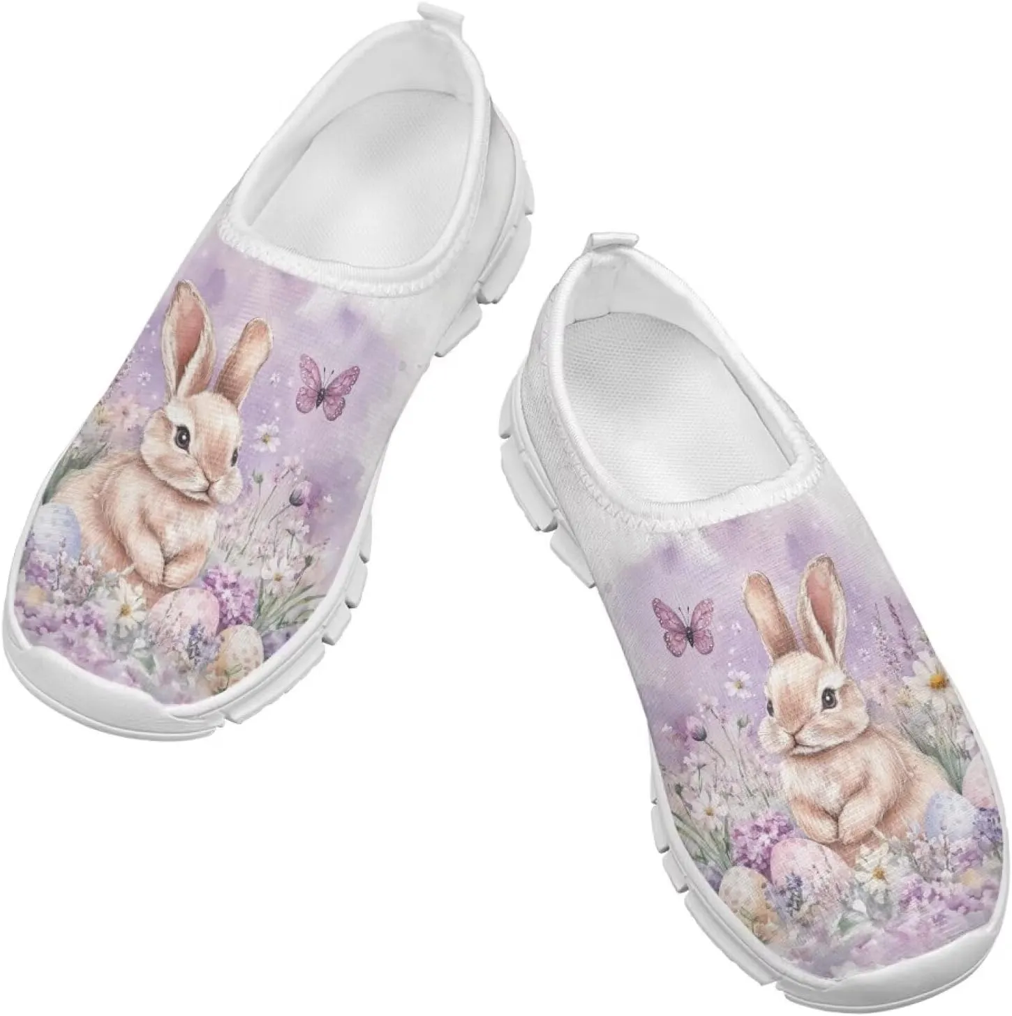 Girls Tennis Shoes Little Kids Slip On Sneakers Trendy Pattern Shoes
