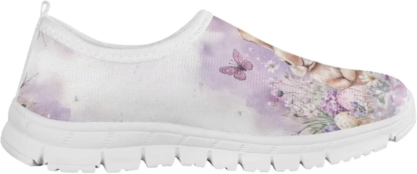 Girls Tennis Shoes Little Kids Slip On Sneakers Trendy Pattern Shoes