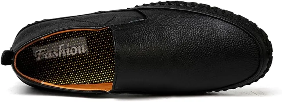 Handmade Leather Men's Loafers Moccasin Driving Shoes Slip on Soft Flats Shoes Men's Casual Shoes