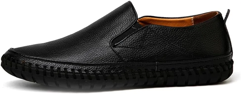 Handmade Leather Men's Loafers Moccasin Driving Shoes Slip on Soft Flats Shoes Men's Casual Shoes